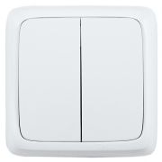 Альфа Выключатель 2-кл. наружный с из. пластиной 16А (ВА16-153)