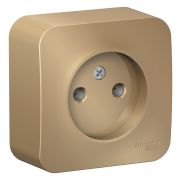 BLANCA розетка наружная без заземления без штор. изол.пл., 16А, 250В, титан (BLNRA000114)