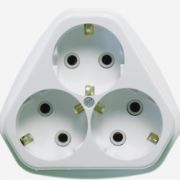 Розетка 3 поста наружная РА10/16-833 с заземлением (5921)