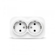 IONICH розетка ОУ 2 мест. бел. (земля, керам. осн.) 1419