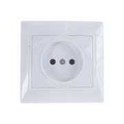 Севиль розетка СУ 1 мест. белый (керам. осн.) новый дизайн С0022