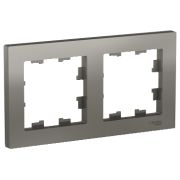 AtlasDesign рамка 2 мест. сталь ATN000902