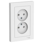 AtlasDesign розетка 2м белый ATN000120