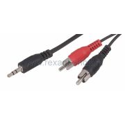 Шнур 2RCAшт.*Jack3.5шт. 3м Rexant 17-4204