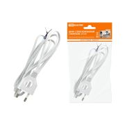 Шнур с плоской вилкой с вырезом ШУ04 ШВВП 2х0,75мм2 1,7 м. черный TDM