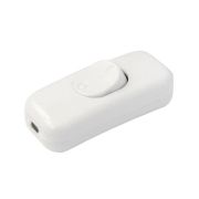 Выключатель на шнур 6А 250В белый, BYLECTRICA  (ВШ116-003)