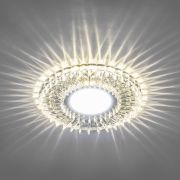 Светильник встраиваемый с белой LED подсветкой Feron CD900 потолочный MR16 G5.3 прозрачный-желтый