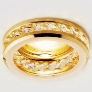 Точечный светильник Ambrella Light K105/3 CL/G