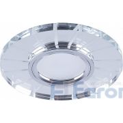 Светильник встраиваемый с LED подсветкой Feron CD982 потолочный MR16 G5.3 прозрачный, хром