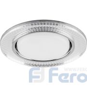 Светильник встраиваемый с белой LED подсветкой Feron CD4038 потолочный GX53 без лампы, прозрачный, х