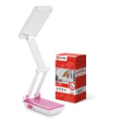 Светильник Наст. Сд Аккум. ССО 12Р 6Вт 6500К 360лм 2 Уровня Яркости 230В Розовый