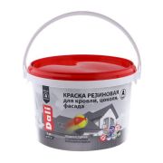 Краска фасадная резиновая Коричневая 3кг. «DALI»