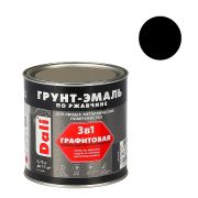 Грунт-эмаль Графитовая по ржавчине 0,75 л Черная Dali
