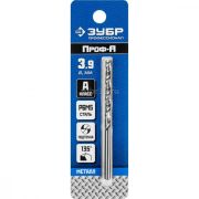 Сверло по металлу 3,9х75мм Проф-А Зубр 29625-3.9