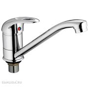 Смеситель LEDEM д/кухни с гайкой силумин L4902-B