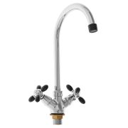 Смеситель д/кухни (УТКА) черный ACCONA 4582F