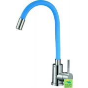 SOLONE Смеситель д/кухни (SUS), цвет голубой, EZA4-F090BU