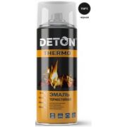 Эмаль аэрозоль 520мл термостойкая ЧЕРНАЯ DETON Thermo DTN-A70666