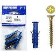 Дюбель с шурупом 8*50 (6 шт BL) (цена за уп) НАКРЕПКО 102310