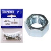 Гайка М6 оцинкованная (15 шт BL) (цена за уп) НАКРЕПКО 102703