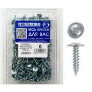 Саморез с прессшайбой острый 4,2*19 (300 шт EC) НАКРЕПКО 200903