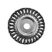 Щетка крацовка дисковая витая 175 мм посад. отв 22.2/13/16 мм Бибер 70984